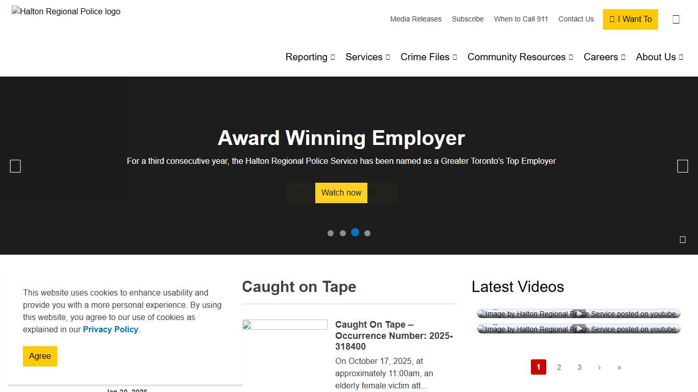 Home Halton Regional Police Service